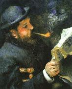 Pierre-Auguste Renoir Portrat Claude Monet oil painting